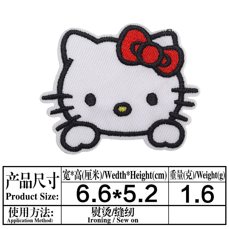 Sanrio Kawaii Embroideried Iron on Patches