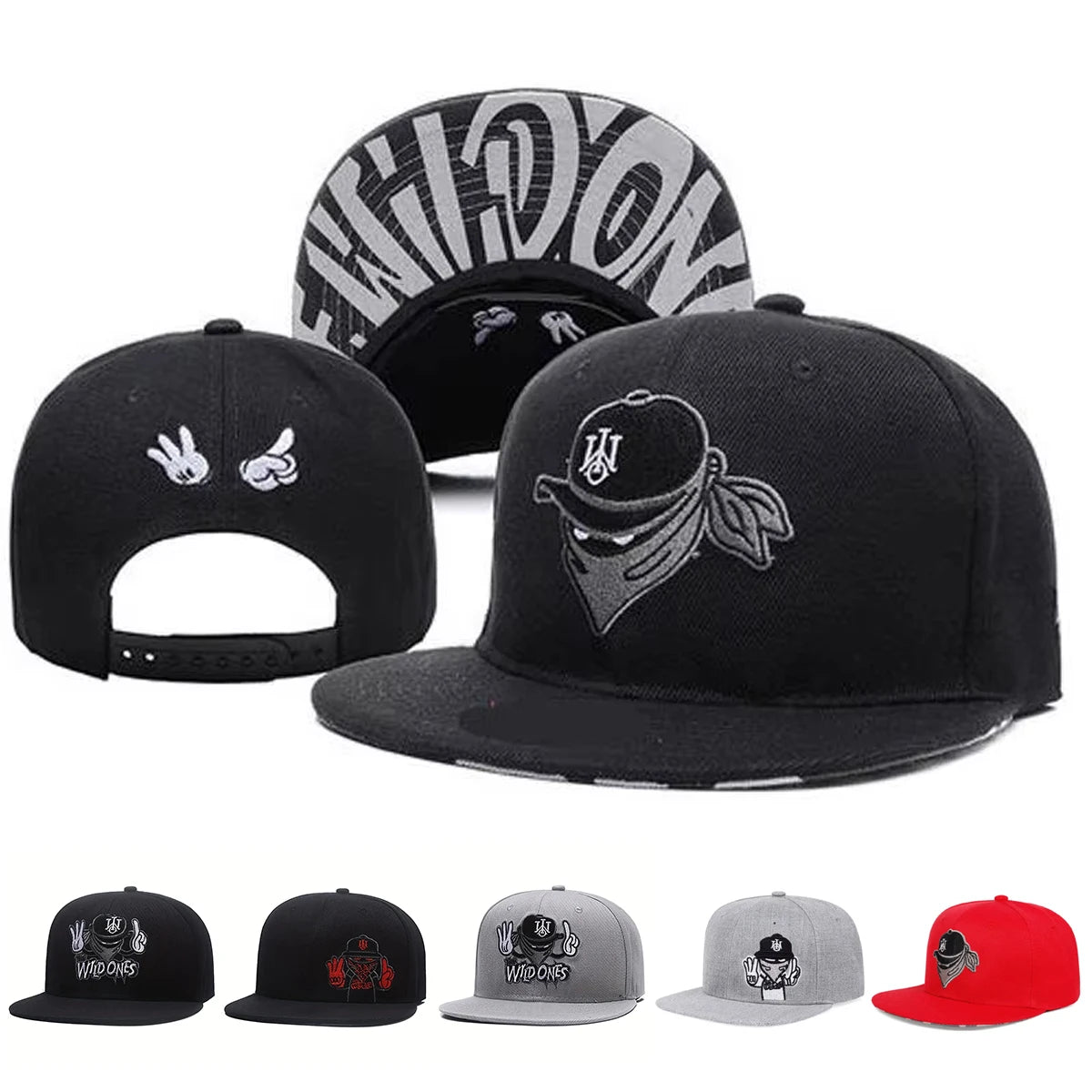 Brand Embroidered Baseball Cap – Hip Hop Snapback