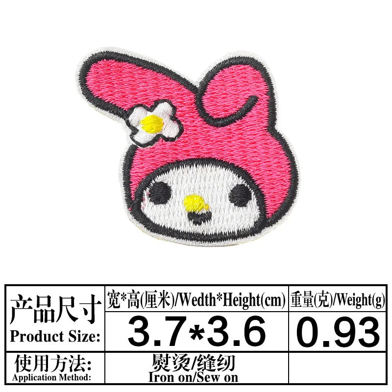 Sanrio Kawaii Embroideried Iron on Patches
