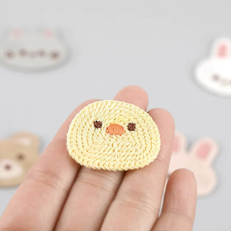 20pc Cartoon Embroidered Fabric Patch Hair Woolen Sweater Accessories