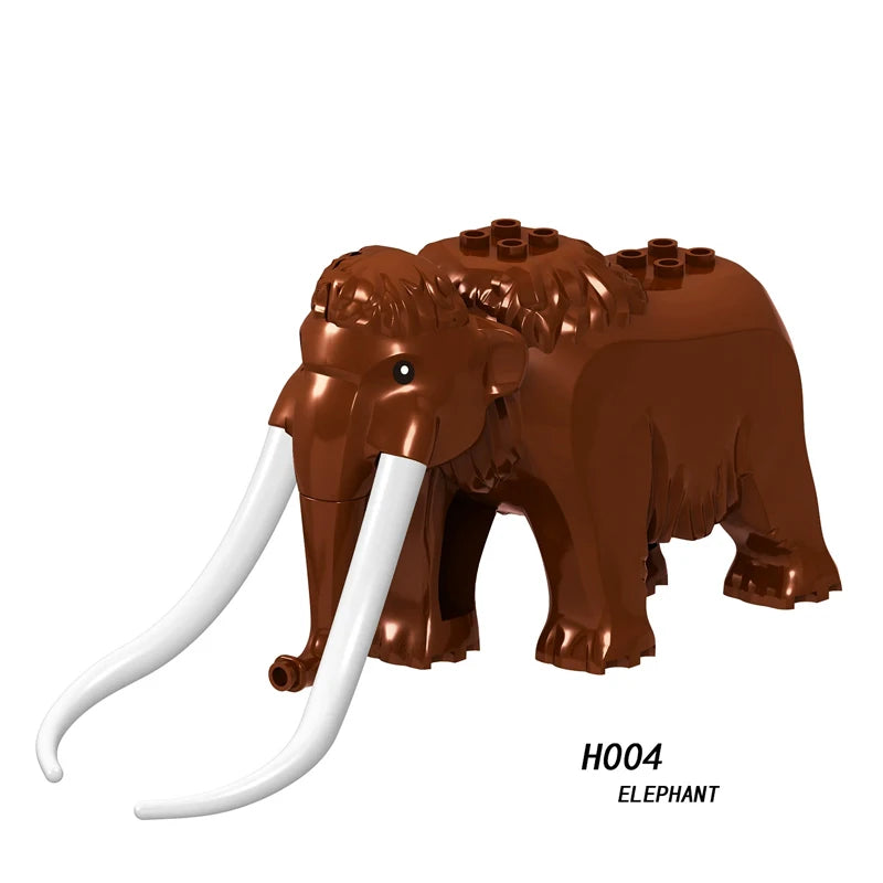 MOC Farm Zoo Animal Building Blocks Kids Toys