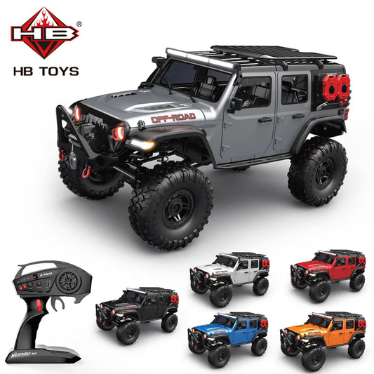1/10 RC Rock Crawler Truck – 4WD Off-Road, LED, 2.4G Remote