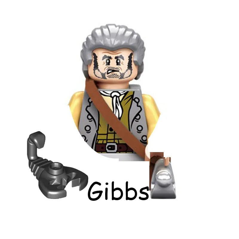 Pirates Of The Caribbean Captain Jack Jones Davy Jones Blackbeard Figure Blocks Construction Bricks Building Toys For Children
