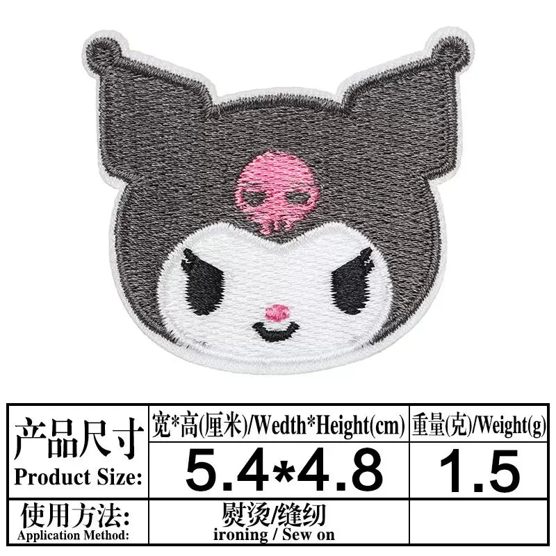 Sanrio Kawaii Embroideried Iron on Patches
