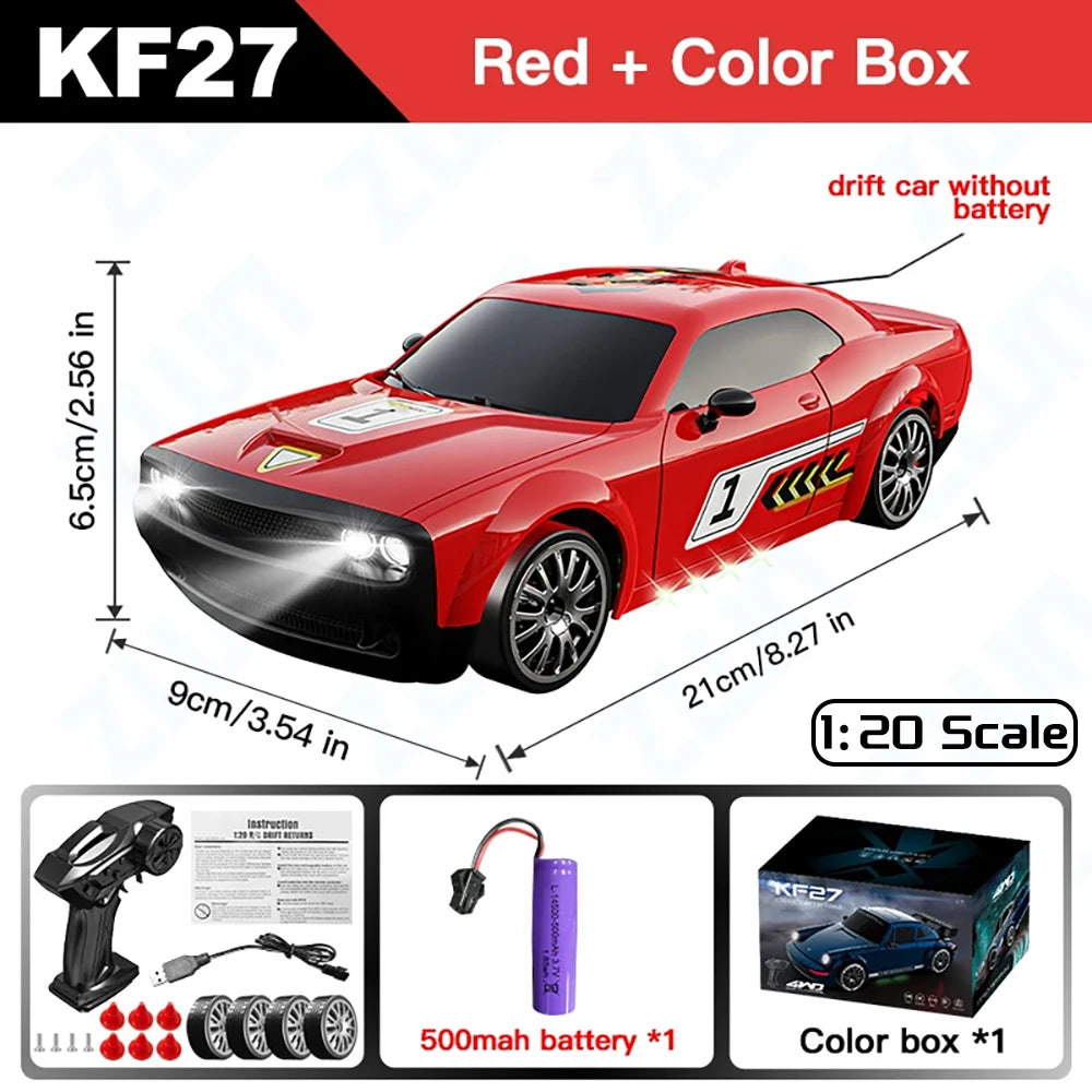 KF27 1:20 4WD RC Drift Racing Car 2.4G with LED Lights