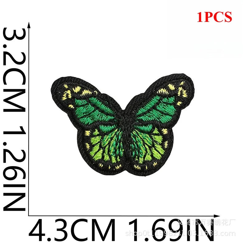 Exquisite Flower Embroidery Patch Sticker Bag Decoration Butterfly Bee Cloth Sticker