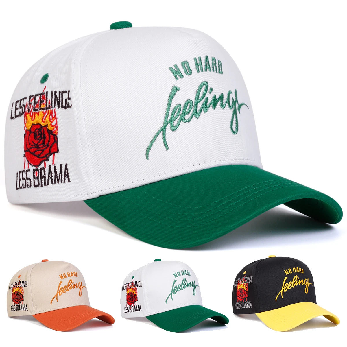 Unisex NO HARD Embroidered Baseball Cap – Adjustable Hat