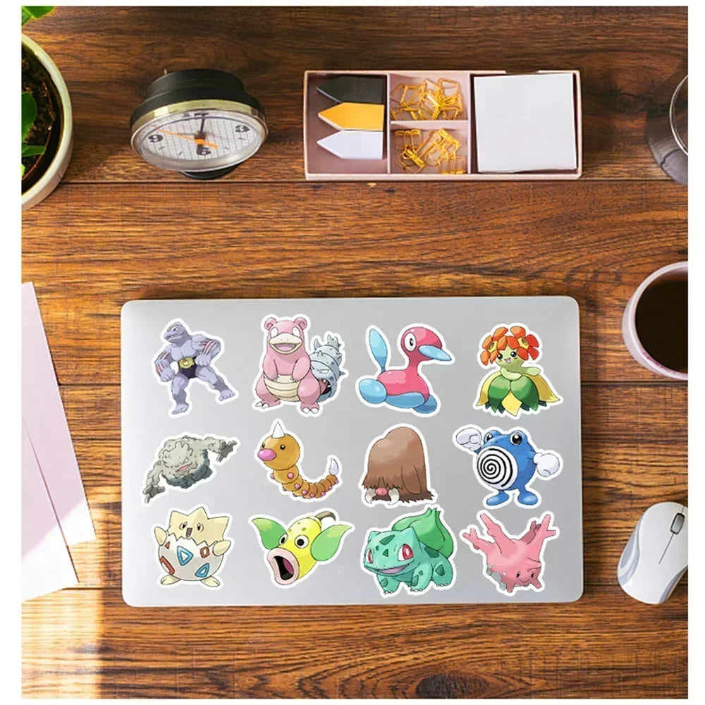 100/200Pcs Cute Pikachu Pokemon Stickers