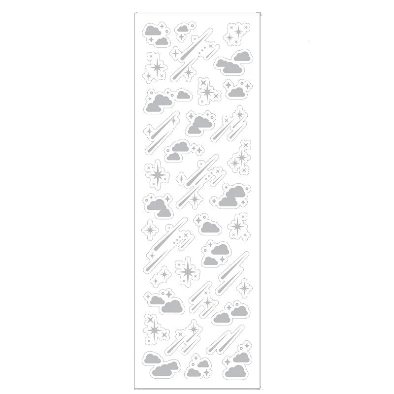 1PCS New Cute Kawaii Deco Stickers Korean Stickers Photocard Decor K-pop Decorative Top Loader Scrapbooking Stickers