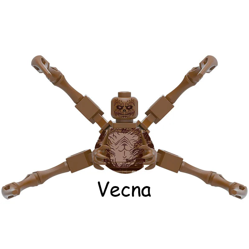 4Pcs/Set The Horrible Movie Dustin Mike Vecna Will Eleven Model Figure Blocks Construction Bricks Toys