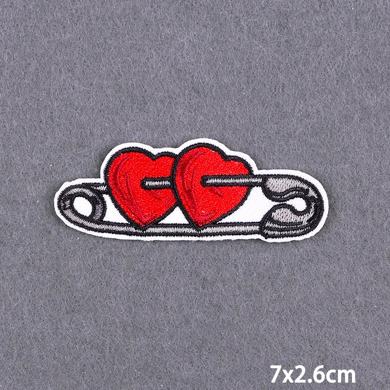 Warning Letters Embroidery Patches For Jeans Good Vibes Iron On Patch Thermoadhesive Patches For Clothes