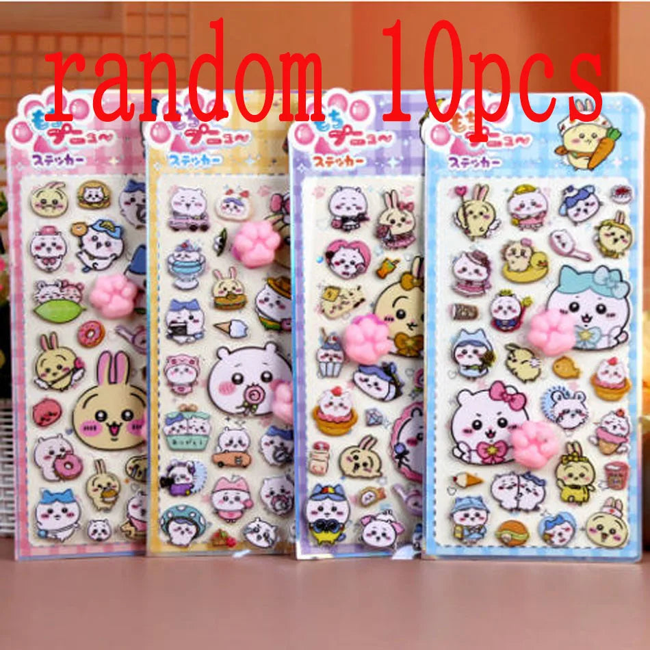 Sanrio Soft Pinched Happy Soft Cute Cat Claw Decompression Bubble Sticker