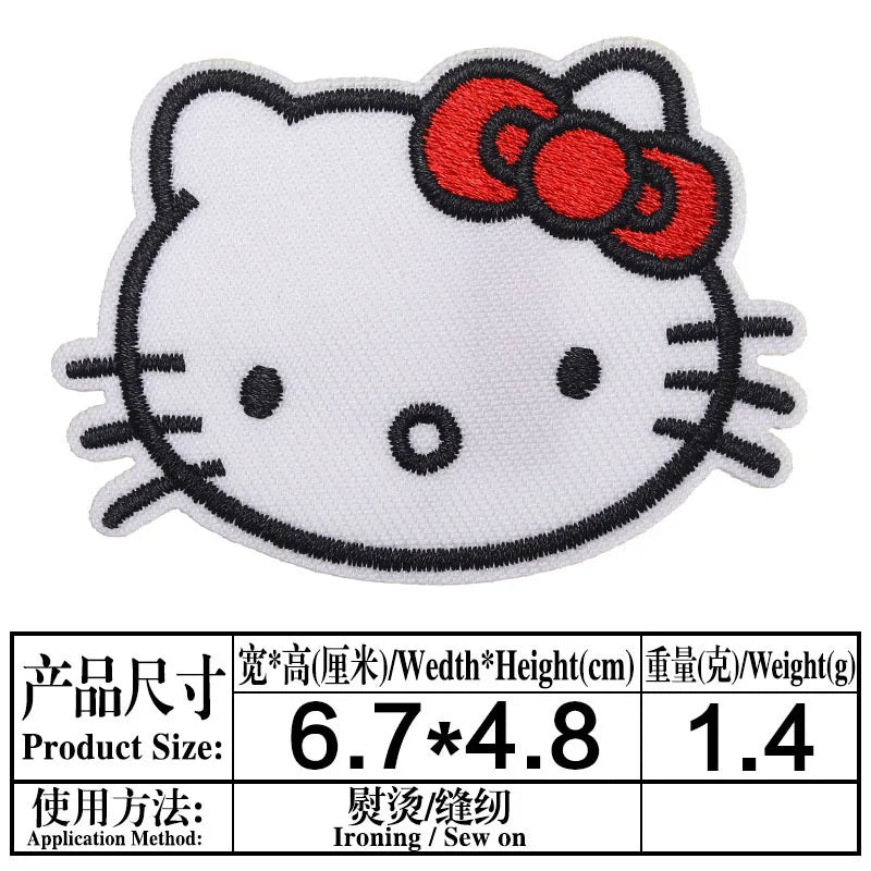 Sanrio Kawaii Embroideried Iron on Patches