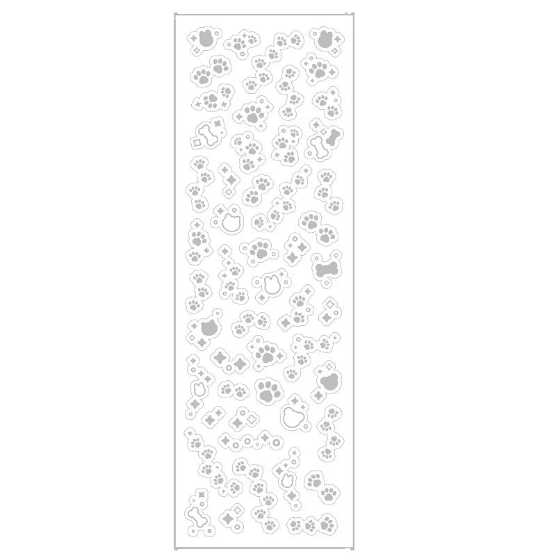 1PCS New Cute Kawaii Deco Stickers Korean Stickers Photocard Decor K-pop Decorative Top Loader Scrapbooking Stickers