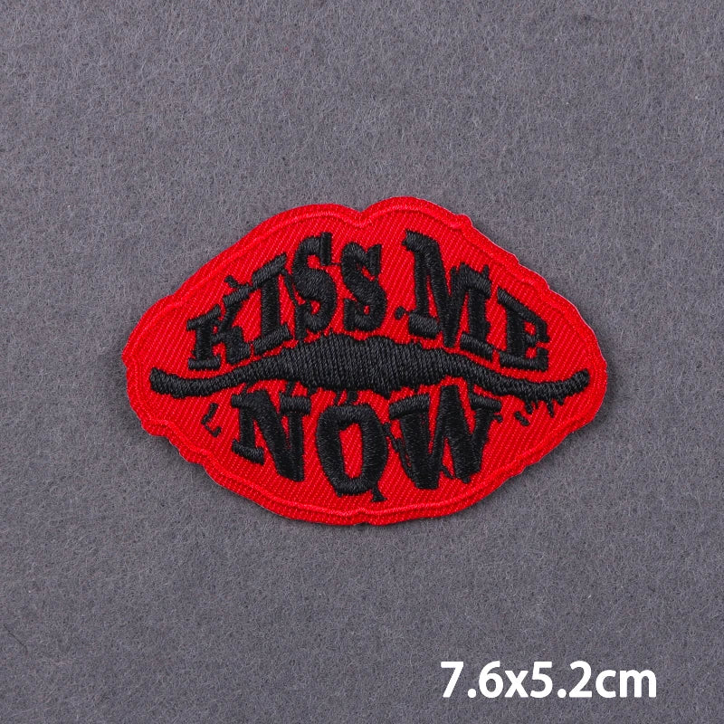 Warning Letters Embroidery Patches For Jeans Good Vibes Iron On Patch Thermoadhesive Patches For Clothes