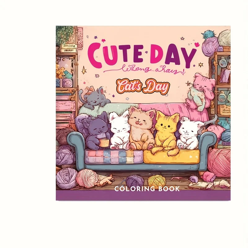 28 Pages Charming Birds World Coloring Coloring Book for Soothing Stress