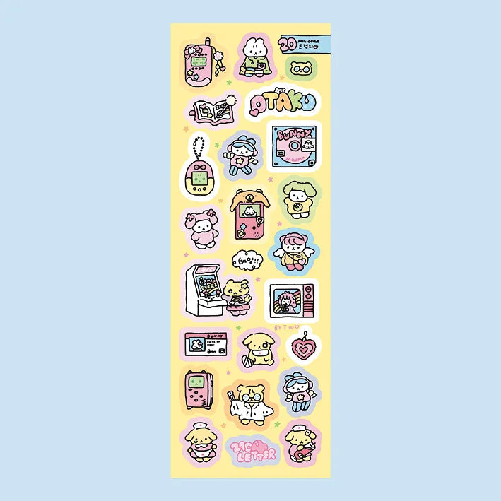 Korean Cartoon Cute Kawaii Graffiti Hand Drawn Rabbit Sticker