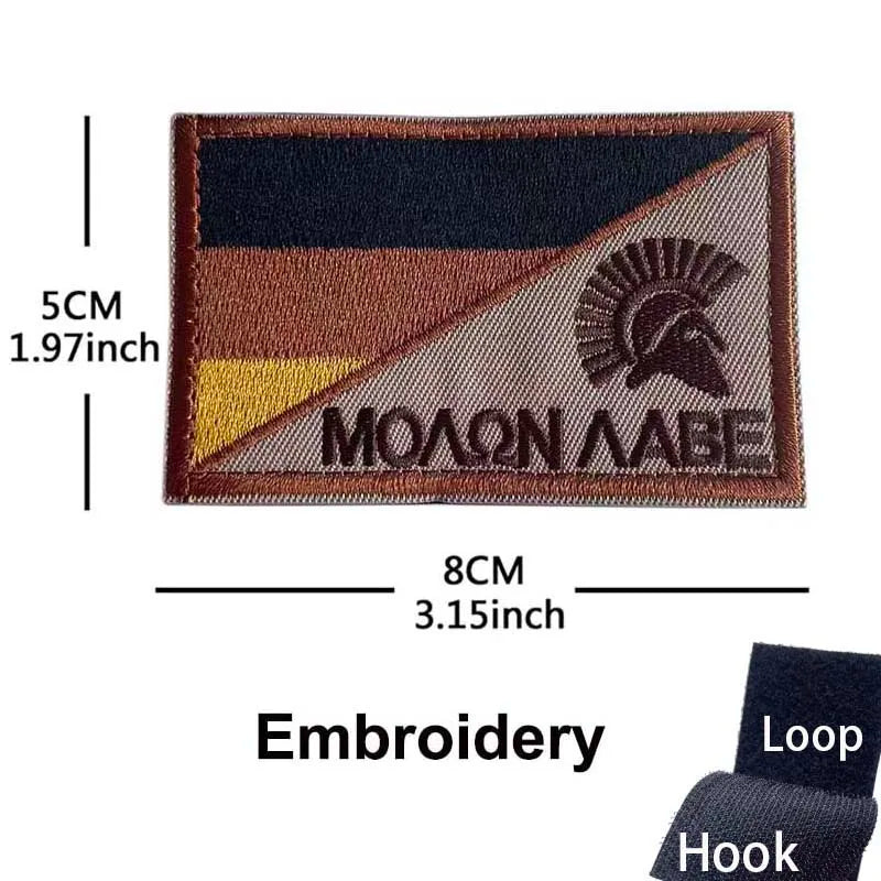 Germany Flag Morale Emblem German Eagle DEU Patches Reflective Infrared IR Badges