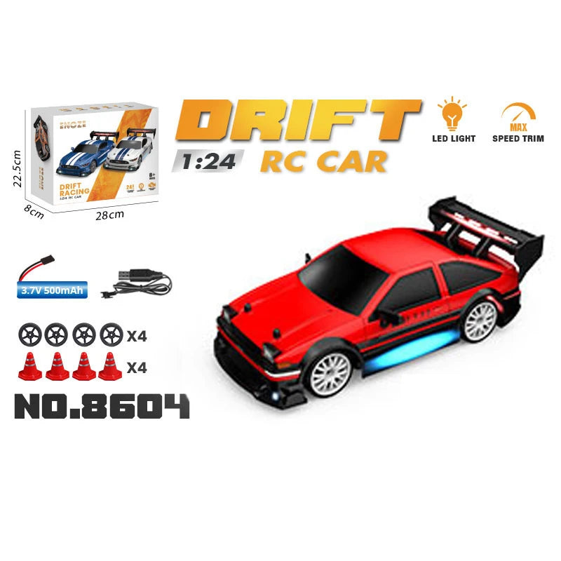 1:24 RC Drift Car 4WD 2.4G High Speed Racing Car