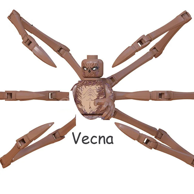 4Pcs/Set The Horrible Movie Dustin Mike Vecna Will Eleven Model Figure Blocks Construction Bricks Toys