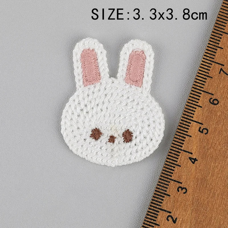 20pc Cartoon Embroidered Fabric Patch Hair Woolen Sweater Accessories