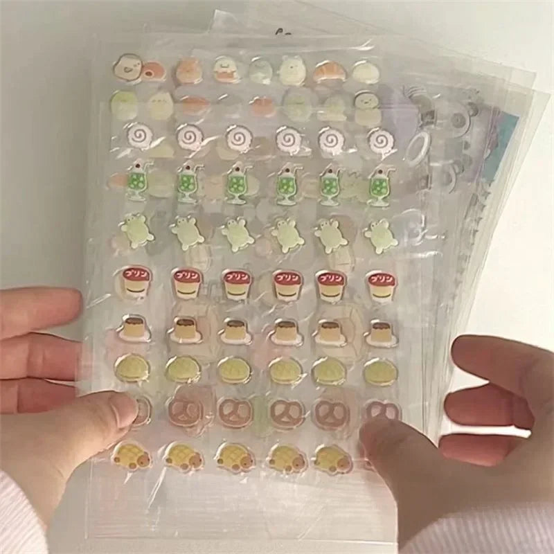 5Pcs Random Japanese Retro Showa Style PET Cutting Stickers