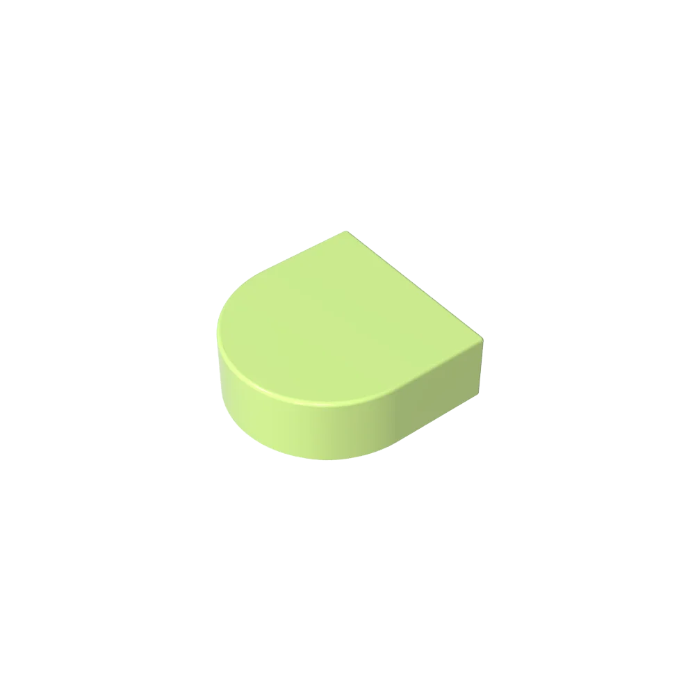 Round 1 x 1 Half Circle Extended (Stadium) Compatible DIY Educational Building Blocks