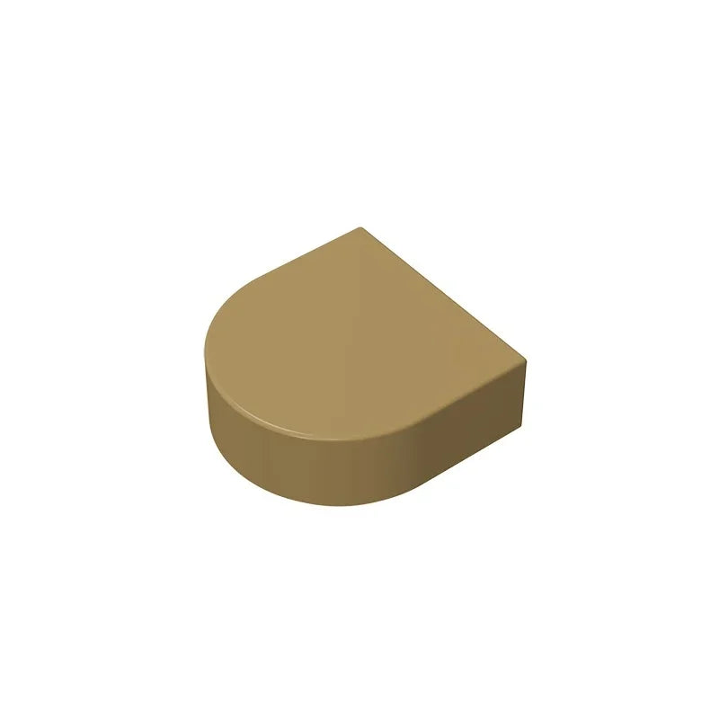 Round 1 x 1 Half Circle Extended (Stadium) Compatible DIY Educational Building Blocks