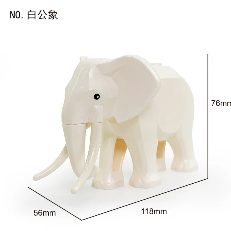 MOC Farm Zoo Animal Building Blocks Kids Toys