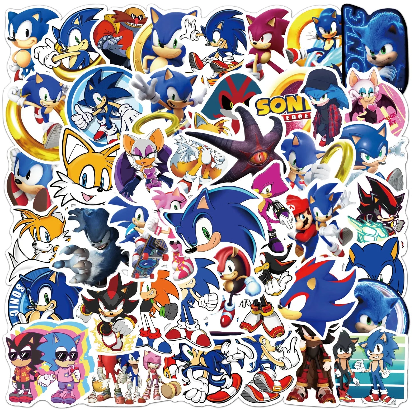50/100Pcs Anime Sonic Game Cool Cartoon Sticker