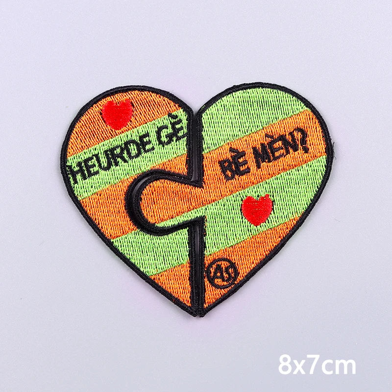 Netherland Carnival Patches Kruikenstader Emblem Embroidery Patches For Clothing Sew On