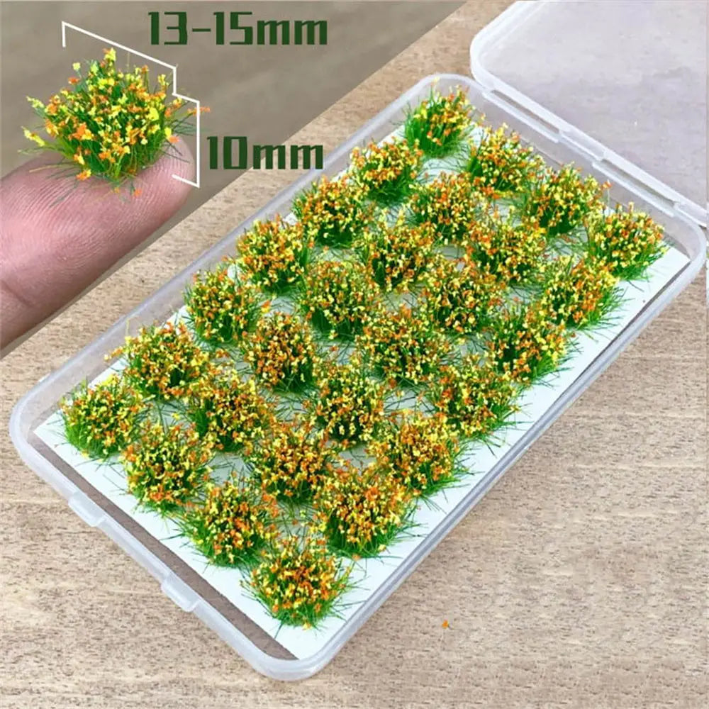 Grass Nest Model Sand Scene DIY Material Realistic Grass Tuft Miniature Grass Bushes Plant Cluster Scenery