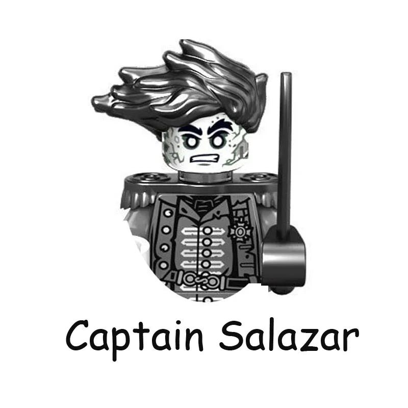 Pirates Of The Caribbean Captain Jack Jones Davy Jones Blackbeard Figure Blocks Construction Bricks Building Toys For Children