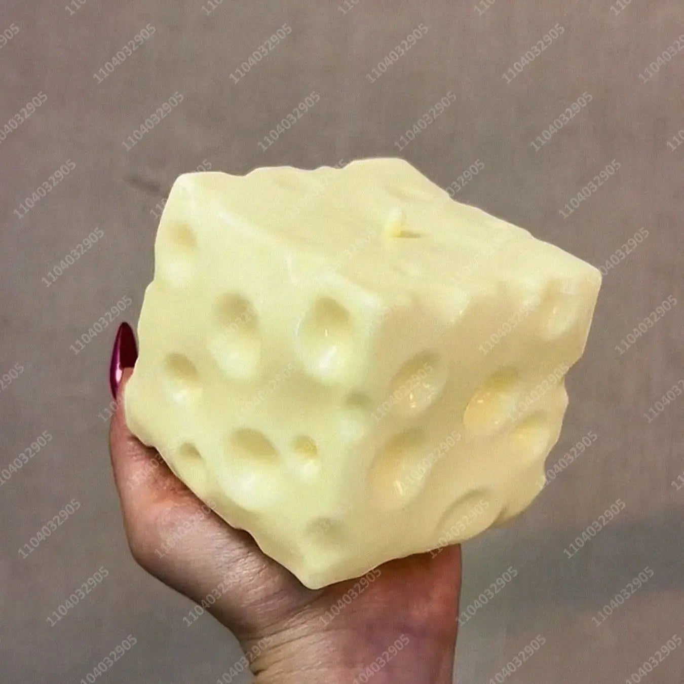 Jumbo Cheese Cube Stress Ball Big Cheese Shapeable Squeeze Ball Non-Bounce Fidget Toy