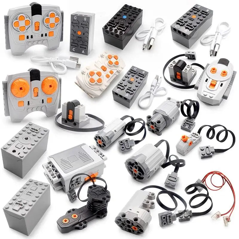 Technical Electronic Building Block MOC Refit Accessories Micro-motor RC Power Functions Parts