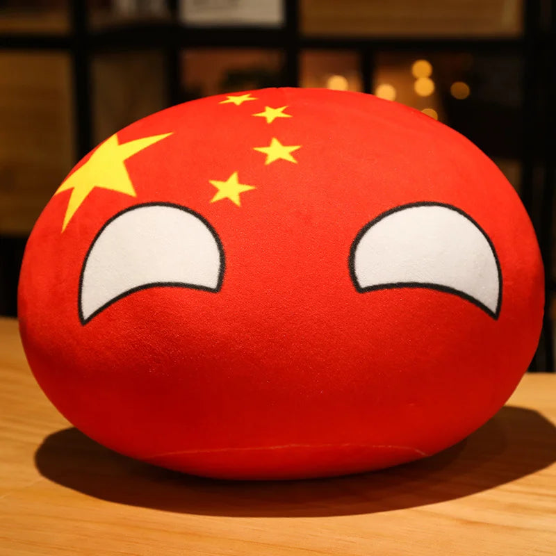 Polandball Plush Doll – Cute Country Ball Toy