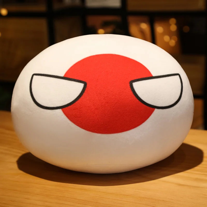 Polandball Plush Doll – Cute Country Ball Toy