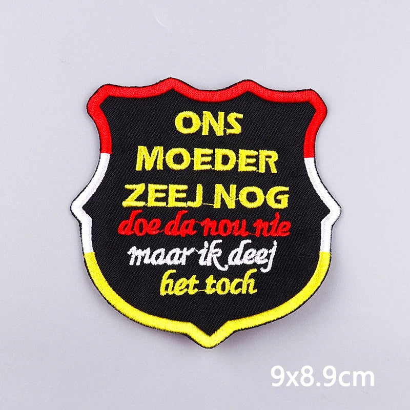 Netherland Oeteldonk Carnival Iron On Patches For Clothes Oeteldonk Embroidery Patch