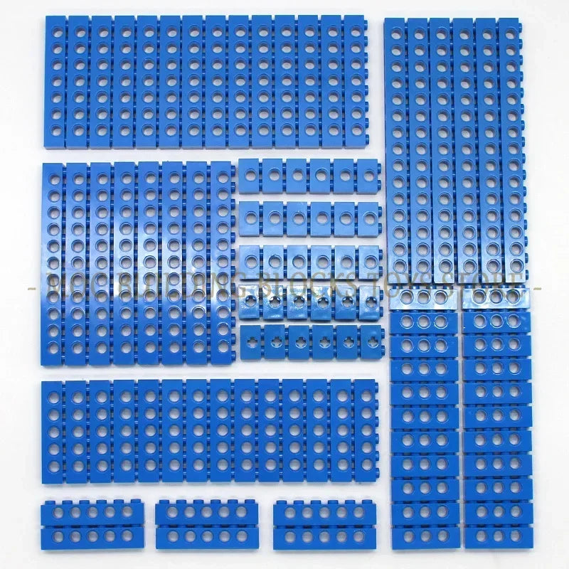 Technical Building Blocks Parts Bulk MOC Thick Bricks 6 Color Combination Accessories Studded Long Beams Robot