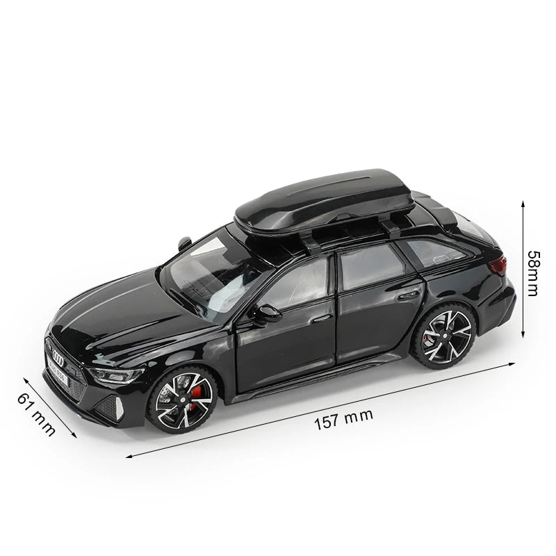 1:32 Audi RS6 Alloy Diecast Car – Sound Light Toy Gift