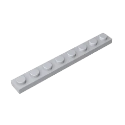 1x8 Compatible Children's DIY Building Block Particles Plate