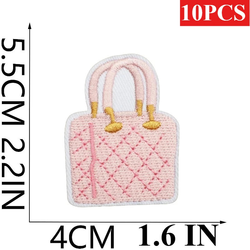 10PCS Bulk Love Letter Embroidery Cloth Pink Couple Clothing Decorative Patch