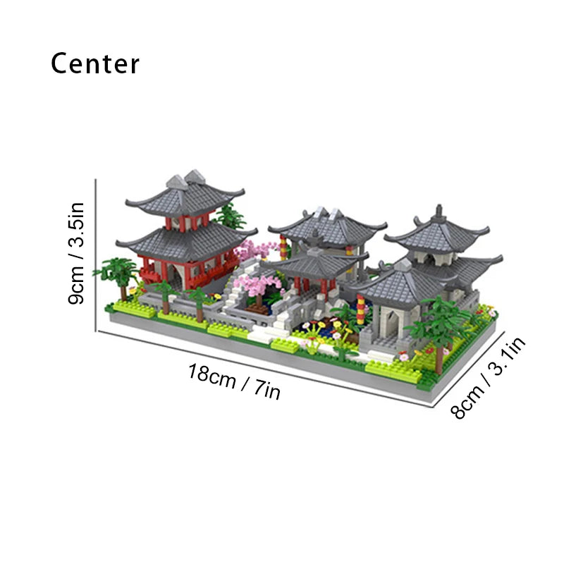 Suzhou Garden Puzzle Micro Particle Assembly Type Building Block Toy