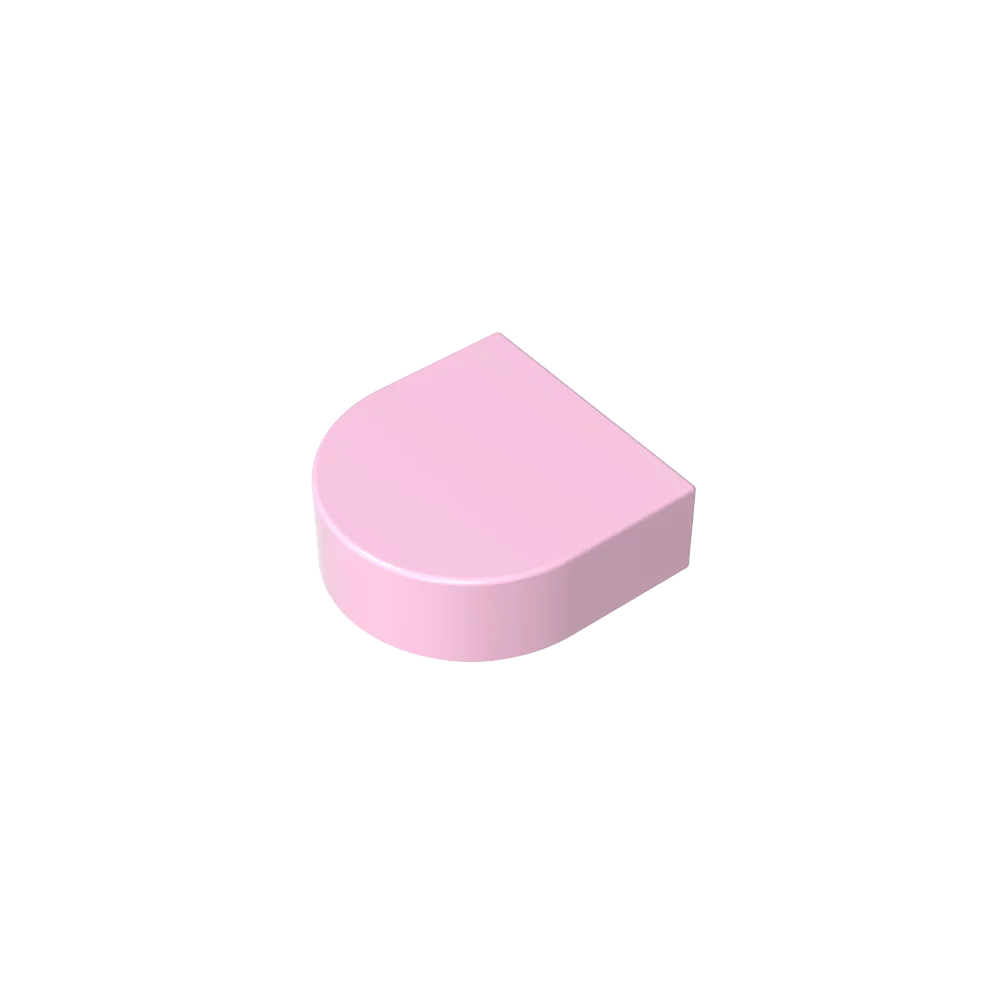 Round 1 x 1 Half Circle Extended (Stadium) Compatible DIY Educational Building Blocks