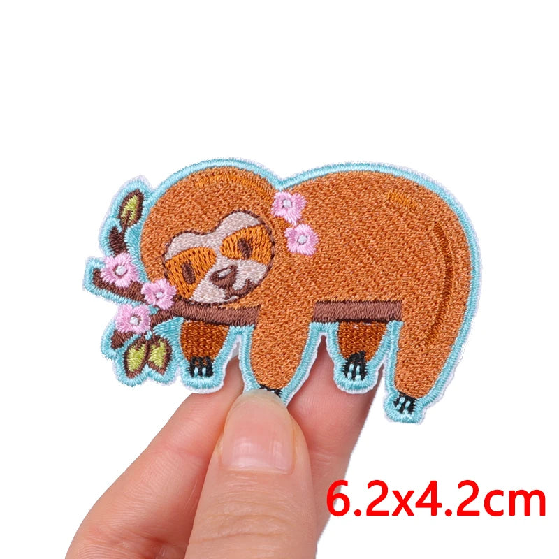 Cartoon/Food Patch Small Animal Embroidery Patches On Clothes DIY Iron On Patches For Clothing