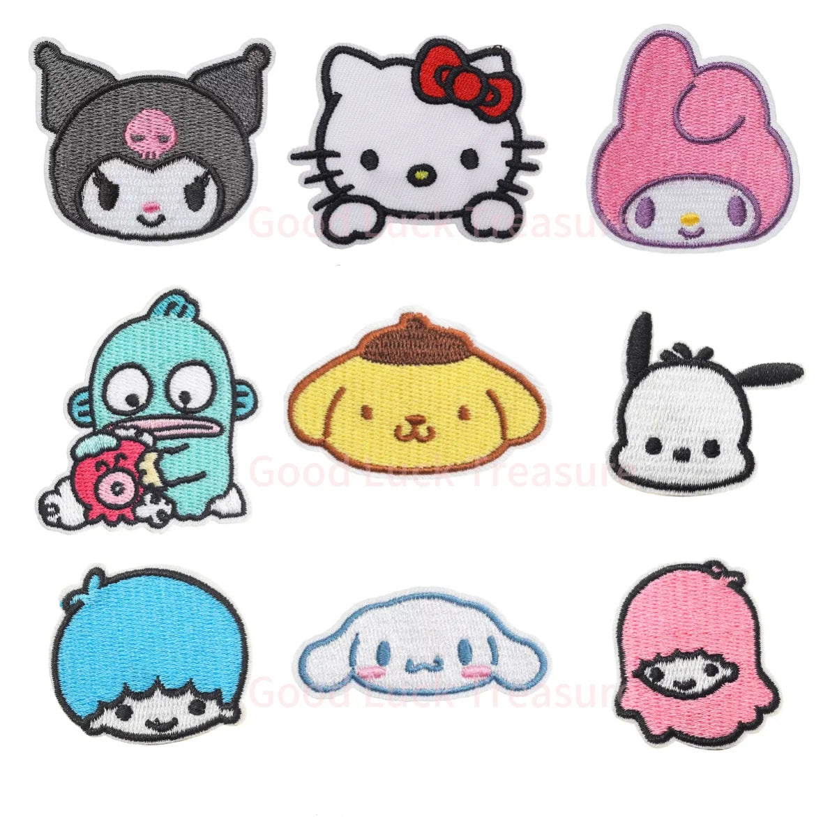 Sanrio Kawaii Embroideried Iron on Patches