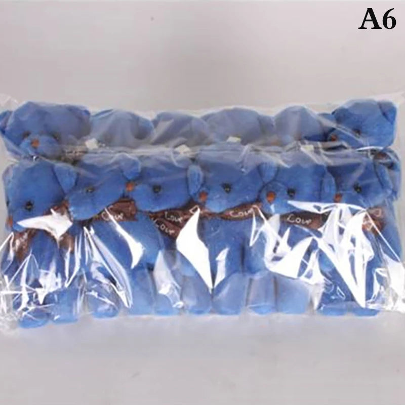 12/10Pcs/Lot Soft Stuffed Bear Plush Toys Mini Teddy Bear Dolls