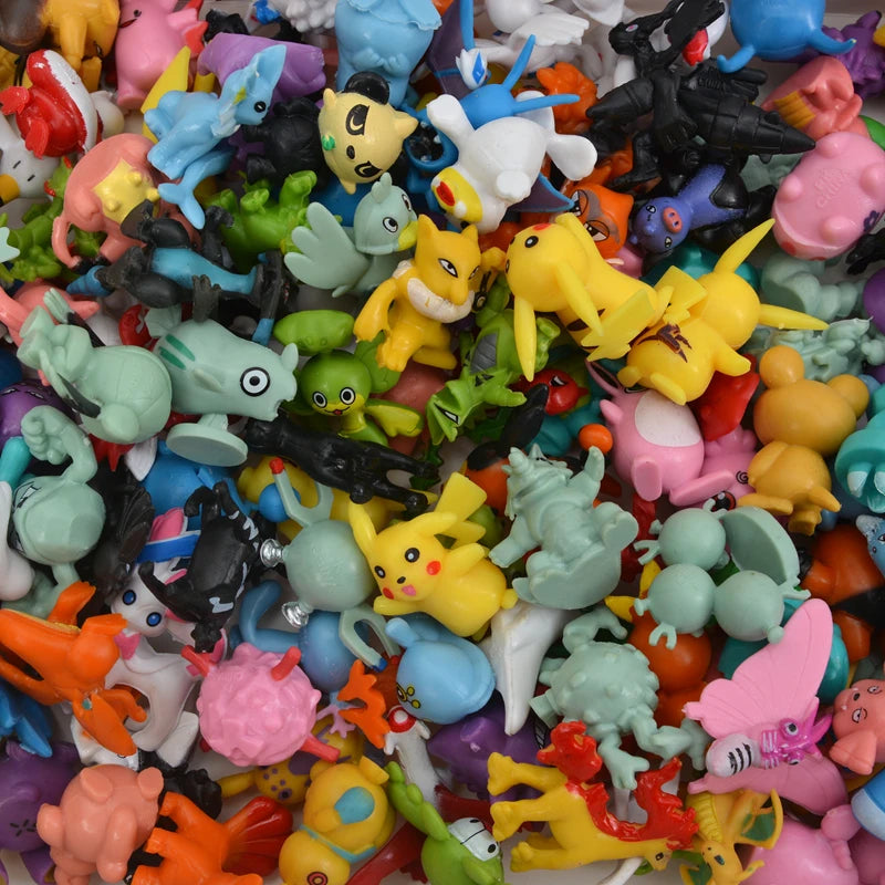 144 Style Pokemon Figure Toys Anime Pikachu Action Figure Model Ornamental Decoration