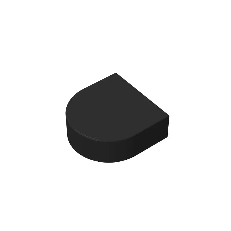 Round 1 x 1 Half Circle Extended (Stadium) Compatible DIY Educational Building Blocks