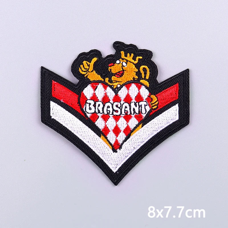 Netherland Carnival Patches Kruikenstader Emblem Embroidery Patches For Clothing Sew On